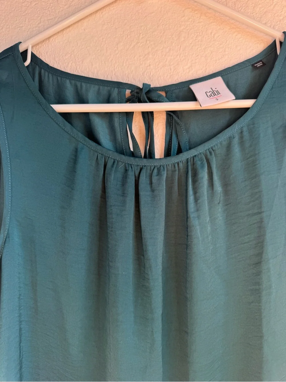 ☀️ CABI Emerald Green Sleeveless Blouse #3789
